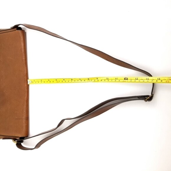 Vintage Loyd Maish Leather Letter Envelope Satchel Bag Crossbody Purse Brown - Picture 12 of 12